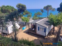 Mobilheim mit Meerblick auf dem Camping Cala Gogo