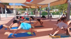 Yogastunden auf dem Camping Domaine de la Yole
