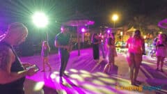 Camping Les Mediterranees Beach Garden Entertainment Pool Party Saxophonist Live Music
