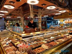 Mercat de la Boqueria fresh market in Barcelona