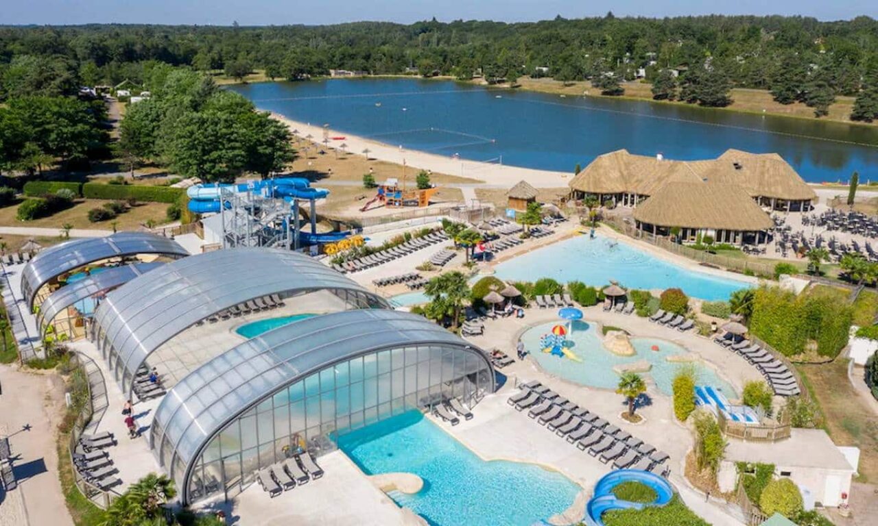 Camping Les Alicourts Resort swimming park and swimming lake