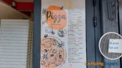 Pizzeria menukaart