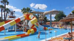 Slides and water playground Camping Les Sablons