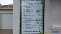Camping Domaine de la Dragonniere restaurant Bambou menukaart