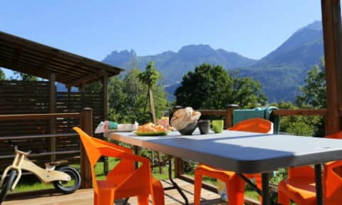Camping Les Fontaines - Annecy - stacaravan Relax
